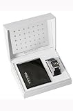 Diesel DZ1281 Mens Black Leather Watch & Wallet Set