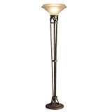 IMAGE OF Kichler Lighting 76124SZ Sedona 75.5-Inch Portable Torchiere, Sedona Mist Glass Shade