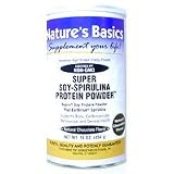 Review NATURE'S BASICS  / Non-Gmo Ultimate Soy-Spirulina Protein Powder Vanilla (16 oz)