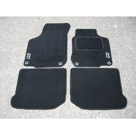 Quality Car Mats in Black to fit VW Golf Mk4 + GTI Logos