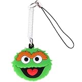 Licensed OSCAR THE GROUCH FACE Cell Phone Charm
