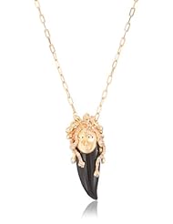 Borgioni Medusa Black Agate Horn Necklace