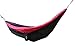 Double Camping Hammock - Lightweight Portable Nylon Parachute - Best for Hiking, Backpacking, Travel, Outdoors, Beach, Yard - Includes Rope, Aluminum Carabiners, and Tree Protectors
