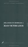 Revue Université de Bruxelles  / Mélanges en hommage à Jean-Victor Louis : Volume 1