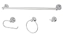 Ultra Hardware Kingston 4-Piece Bath Accessory Set, Chrome #27527