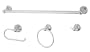 Ultra Hardware 27527 Kingston 4-Piece Bath Accessory Set, Chrome