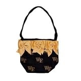 Collegiate 4130S-047 Small Bow Bucket Purse - Wake Forest University