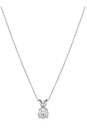 IGI Certified 14k White Gold Lab Diamond Pendant Necklace (3/4 ct, I-J Color, SI1-SI2 Clarity), 18"