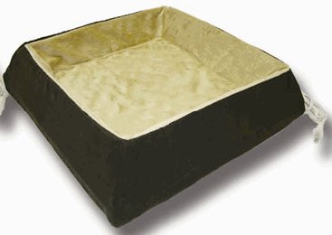 Thermo-Kitty Lounger Indoor Heated Pet Bed, Mocha