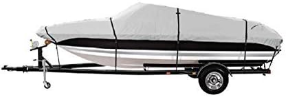 GOODSMANN Trailable Marine Grade Boat Cover Heavy Duty 600D Fits V-Hull Runabouts Aluminum Fishing Pro-Style Bass Boats E Fit 20-23Ft Beam Width to 100in 9921-0122-35