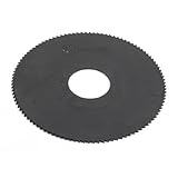 uxcell チップソー　丸ノコ　スリットソー　丸鋸　カッター　27mm穴径　1mm厚さ　108歯　HSS　ブラック
