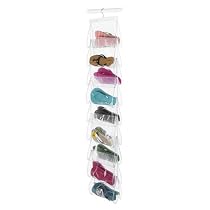 Whitmor Flip-Flop Shoe File - Clear/ White