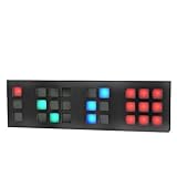 TIX Color Code LED Clock, Black