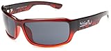 IMAGE OF Quiksilver Boy's Amped Sunglasses,Red Fade Frame/Grey Lens,one size