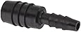 Thogus Polyethylene Tube Fitting, Coupler, Black, Barbed