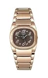 Small pink Tissot T-Watch Moments Brown Dial PVD Bracelet Women # T009. 110. 33. 297. 00