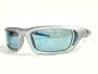 NEW SPY SUNGLASSES "Neo Scoop" Chrome Rubber / Cyan Metallic #7110