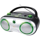 JWin Green Portable AM/FM/CD Boombox