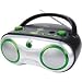 Electronics : JWIN PORTABLE CD PLAYER AM/FM RADIO GREEN NIC