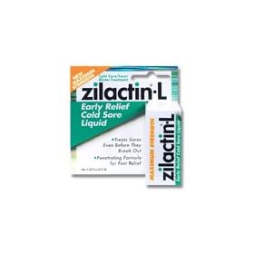 Zilactin Cold Sore/Fever Blister, Early Relief Liquid .2 oz (5.9 ml)