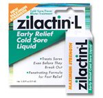 Zilactin-L Cold Sore/Fever Blister, Early Relief Liquid .2 oz (5.9 ml)