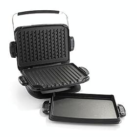 George Foreman GRP93G The Next Grilleration G3 Grill with Removable Plates, Black by George Foreman