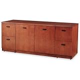Hon Park Avenue Veneer Credenza With Storage, 72W X 24D X 29-1/2H, Henna Cherry