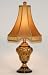 Designer Incised Golden Accent Table Lamp