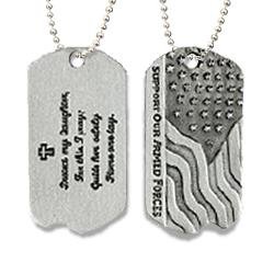 Protect My Mother Dog Tag Necklace