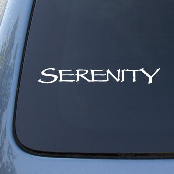 SERENITY - Firefly - Vinyl Decal Sticker #A1435 | Vinyl Color: White