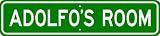 ADOLFO ROOM SIGN - Personalized Gift Boy or Girl, Aluminum