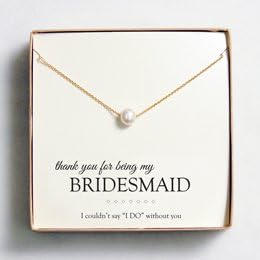 Floating Pearl Necklaces *Free Personalization (Gold)