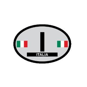 Italy oval decal - Italian Country of Origin Sticker Italy oval decal - Italian Country of Origin Sticker