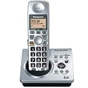Panasonic Dect 6.0 Silver Cordless Phone with Answering Machine (KX-TG1031S)