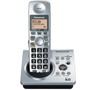 Panasonic Dect 6.0 Silver Cordless Phone with Answering Machine (KX-TG1031S)
