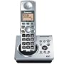 Panasonic Dect 6.0 Silver Cordless Phone with Answering Machine (KX-TG1031S)
