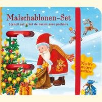 Malschablonen-Set, Weihnachtsmotive
