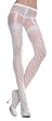 Black or White Suspender Pantyhose Diamond Net Garters