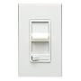 Leviton R12-06633-PLW Decora 3Way Slide Dimmer with Preset, Lighted Pad Option, White