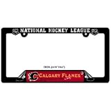Calgary Flames Official 12"x6" NHL License Plate Frame Plastic