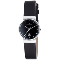 Skagen Damenarmbanduhr Slimline Leder 355SSLB