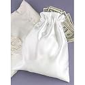 Wedding Supplies White Blank Money Bag (pack Of 1)