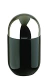 Typhooon Capsule Gloss Black Glazed Ceramic Medium Storage Canister with Stainless Steel Airtight Lid