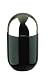 Typhooon Capsule Gloss Black Glazed Ceramic Medium Storage Canister with Stainless Steel Airtight Lid