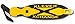 Klever XChange, Box Cutter, Safety Cutter, Utility Knife, Safety Knife, Replaceable Head Perfect For Cutting Double Wall Cardboard or Other Thick Material (Yellow)