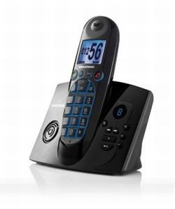 Grundig Ambio A Schnurlostelefon mit Anrufbeantworter schwarz