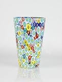 Glass Millefiori Vase Gorgeous 100% Handblown Art X569-1