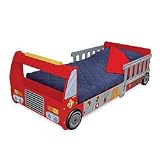 Product details for Fire Truck Toddler Cot (Red w/ Gray) (21