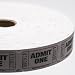 White Admit One Ticket Roll