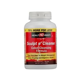 Health Direct - Sculpt N' Cleanse 175ct Colon Cleansing Formula, 175 capsules